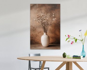 Dried flowers in ceramic vase by Imperial Art House