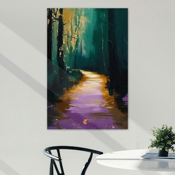 Chemin mystique dans la lumière de la forêt sur Imperial Art House