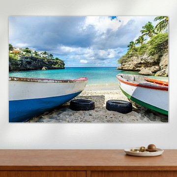 Fishing boats at Lagun, Curacao