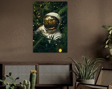 Astronaut in het bos - fantasierijke ontdekking van Poster Art Shop