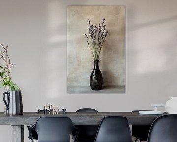 Glazen vaas met lavendel van Imperial Art House