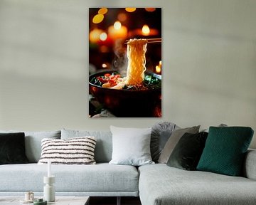 Dampfnudeln in romantischer Atmosphäre von Poster Art Shop