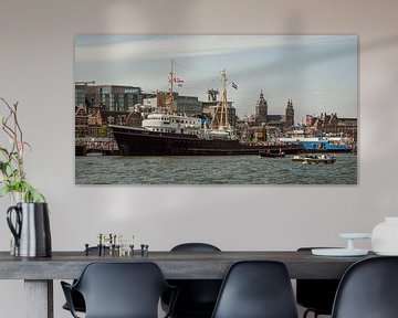Sleepboot Elbe tijdens Sail Amsterdam 2015 van John Kreukniet