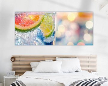 Verfrissende drank met citrusvruchten van Poster Art Shop