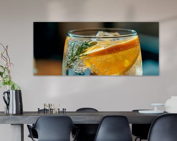 Verfrissende drank met citrustoetsen van Poster Art Shop