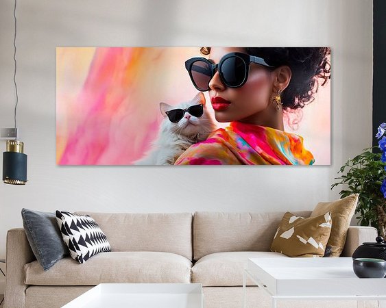 Example of the artwork in a room