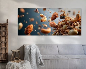 Vliegende noten en mueslimix van Poster Art Shop