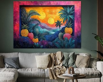 Matisse geïnspireerde zee Fauvisme Middellandse Zee van Niklas Maximilian
