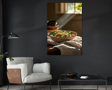 Fresh salad in a soft play of light by Poster Art Shop