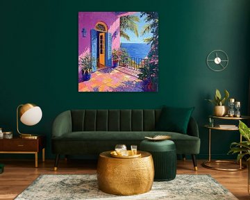 Matisse inspired sea Fauvism sea view Mediterranean