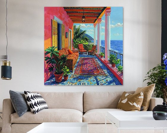 Example of the artwork in a room