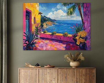 Matisse inspiriert Mediterran Meer Meerblick Fauvismus von Niklas Maximilian