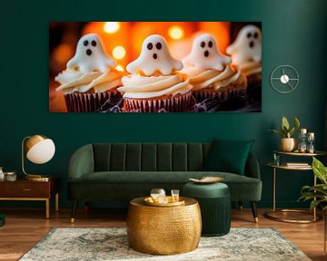 Griezelige cupcakes voor een Halloweenfeestje van Poster Art Shop