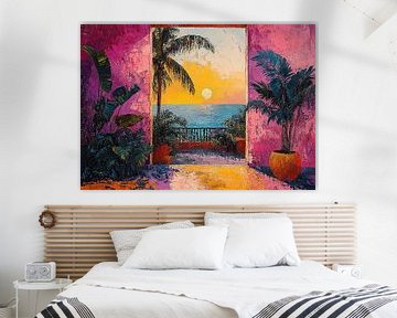 Matisse inspired Mediterranean Sea View Sea Fauvism by Niklas Maximilian