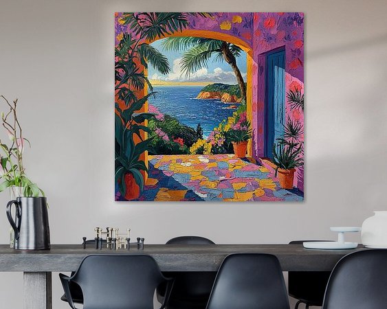 Example of the artwork in a room