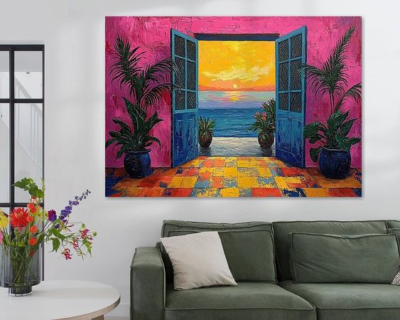 Example of the artwork in a room