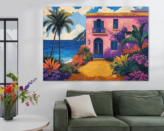 Example of the artwork in a room