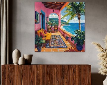 Matisse inspiriert Mediterran Meerblick Meer Fauvismus von Niklas Maximilian