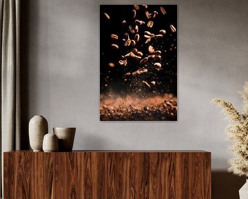 Coffee beans in the air - dynamic and clear by Poster Art Shop