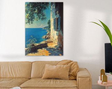 Matisse inspired Mediterranean Sea View Sea Fauvism by Niklas Maximilian