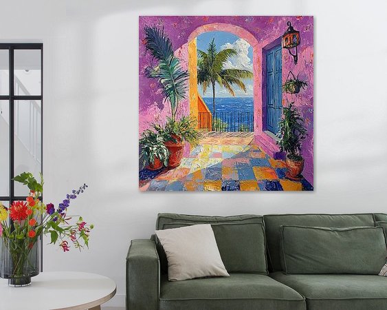Example of the artwork in a room