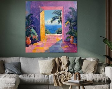 Henri Matisse inspired Mediterranean Sea View Sea Fauvism