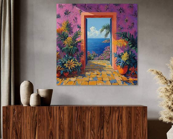 Example of the artwork in a room