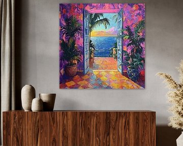 Henri Matisse geïnspireerd Middellandse Zee Zee Fauvisme van Niklas Maximilian