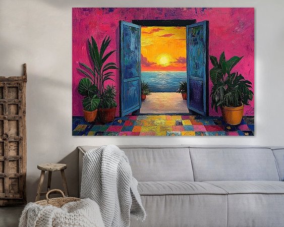 Example of the artwork in a room