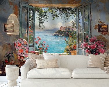 Example of the artwork in a room