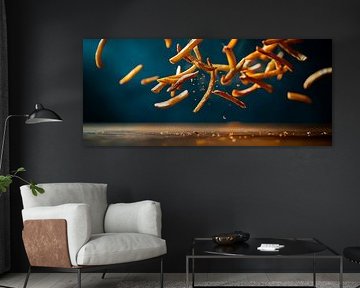 Crispy fries in the air - a moment of pleasure by Poster Art Shop