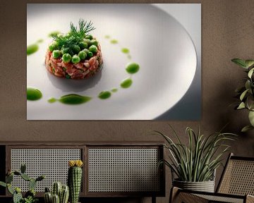 Creative dish with peas and dill by Poster Art Shop