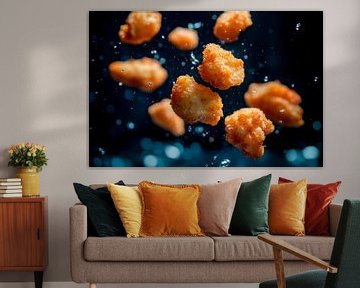 Knapperige hapjes in de lucht - voedselkunst van Poster Art Shop