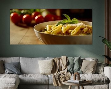 Heerlijke pasta met verse tomaten Gelegenheid van Poster Art Shop