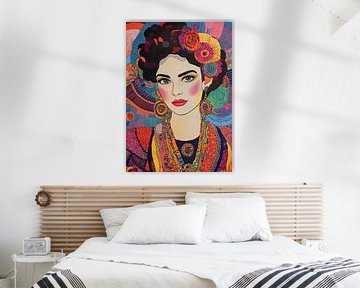 Portrait Latina Earrings Colourful Face Jewellery by Niklas Maximilian