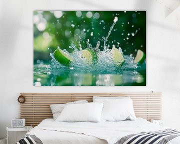 Limoen in verfrissend groen van Poster Art Shop