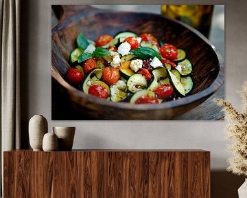 Mediterranean courgette salad with feta by Poster Art Shop