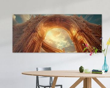Prachtige boog in het zonlicht van Poster Art Shop