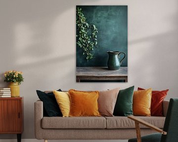 Groen keramiek, klimop en hout van Imperial Art House