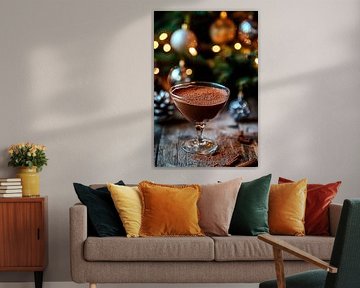 Le plaisir du chocolat dans l'éclat des fêtes sur Poster Art Shop