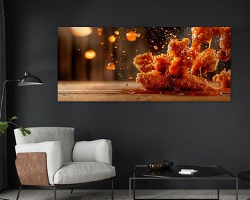 Sizzling chicken in a delicious sauce by Poster Art Shop