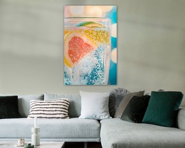 Sparkling cocktail with citrus fruits by Poster Art Shop