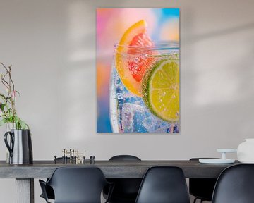 Sprankelende drank met citrusvruchten van Poster Art Shop