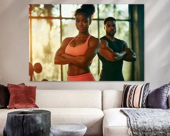 Example of the artwork in a room