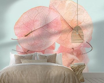 So happy together: Leaves in pastel colours by Marjolijn van den Berg