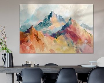 Lagen van Sereniteit: Abstracte Bergen van Thea