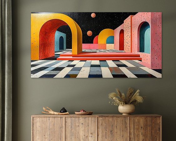 Example of the artwork in a room