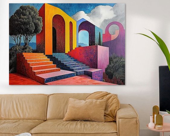 Example of the artwork in a room