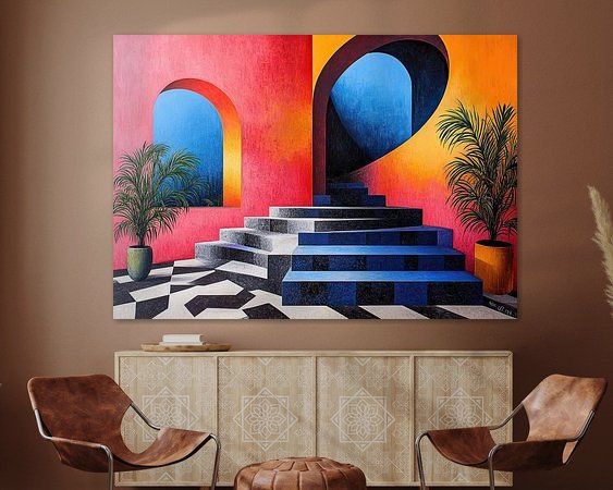 Example of the artwork in a room