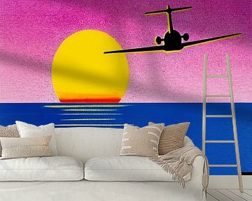 Pop Art - Air Plane by Timeless Artworks